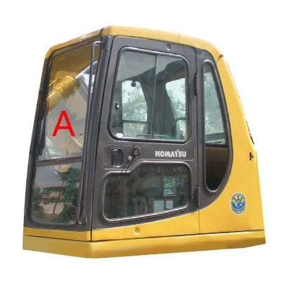 بدون سوراخ شیشه جلو شیشه ای بیل مکانیکی KOMATSU کابین