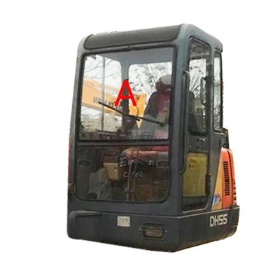 کابین بیل مکانیکی DAEWOO DH55 شیشه جلو به بالا موقعیت A به ضخامت 5 میلی متر