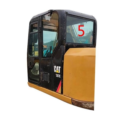 شیشه کابین بیل مکانیکی CATERPILLAR سمت عقب شیشه جلوپنجره NO.5