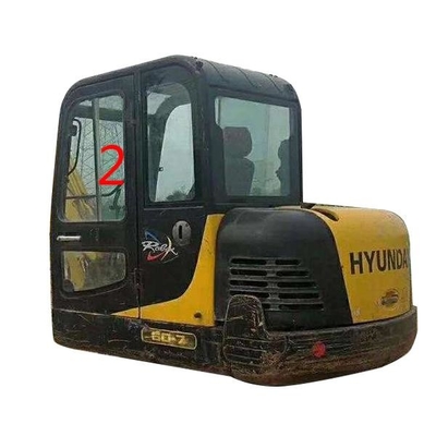 تعویض پنجره درب بیل مکانیکی HYUNDAI R60-7 موقعیت سمت راست سمت چپ شماره 2