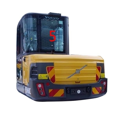 تعویض شیشه بیل مکانیکی سبز رنگ EW60C VOLVO پشت NO.5 FCC