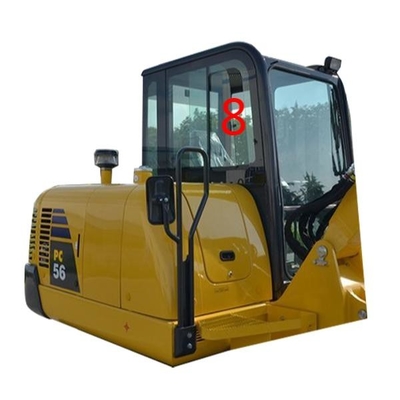 تعویض پنجره بیل مکانیکی PC56-7 PC56 KOMATSU موقعیت سمت راست شماره 8