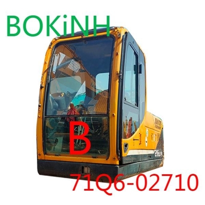 71Q6-02710 کابین بیل مکانیکی HYUNDAI شیشه جلویی سکوریت شده با موقعیت پایین جلوپنجره B