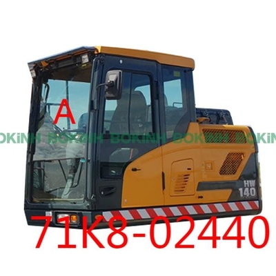 71K8-02440 HYUNDAI Glass Front Position A پنجره کابین بیل مکانیکی تعدیل شده