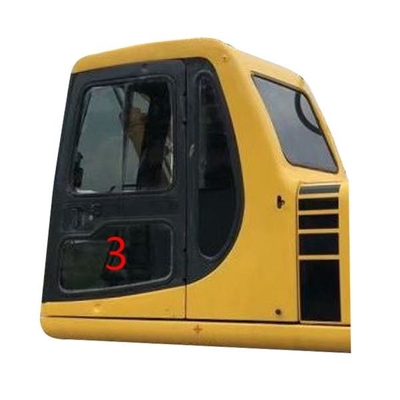 کابین بیل مکانیکی ISO درب چپ شیشه ای کابین KOMATSU موقعیت پایین شماره 3