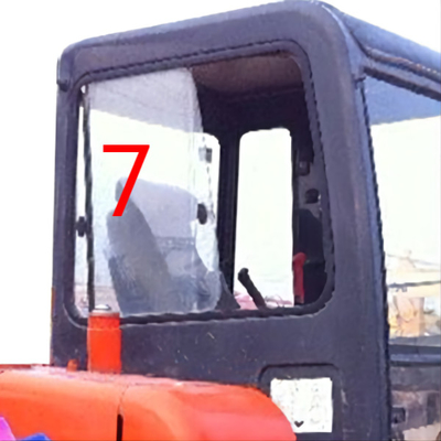 DOT DAEWOO DH55 بیل مکانیکی کوماتسو کابین شیشه سمت راست موقعیت شماره 7