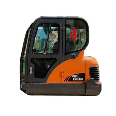 DX60-9 DX70 DOOSAN درب چپ شیشه ای موقعیت عقب شماره 4