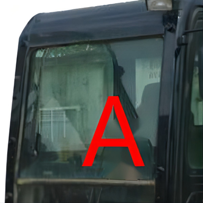 E307E CAT307E CATERPILLAR شیشه کابین سفید شیشه جلو جلو