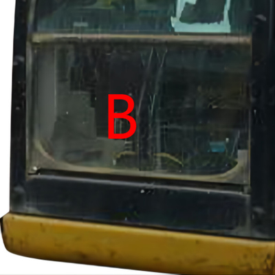 جایگزینی شیشه بیل مکانیکی CAT307E E307E کابین CATERPILLAR جلو به پایین موقعیت B