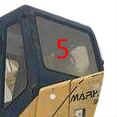 شیشه کابین بیل مکانیکی سکوریت شده سمت عقب KOBELCO موقعیت شماره 5 تعویض شیشه جلو