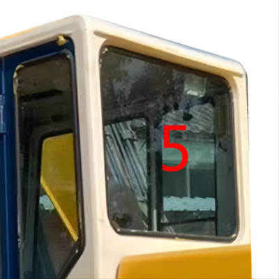 تعویض شیشه بیل مکانیکی کابین عقب KOMATSU مقاوم در برابر خمش