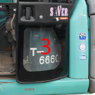 تعویض پنجره ISO درب بیل مکانیکی شیشه جلو درب چپ حالت پایینی NO.3