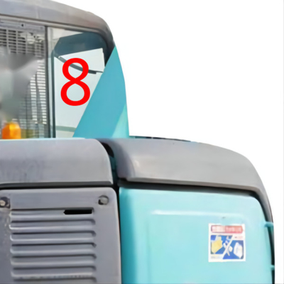 شیشه کابین بیل مکانیکی مقاوم در برابر دما KOBELCO سمت راست موقعیت شماره 8