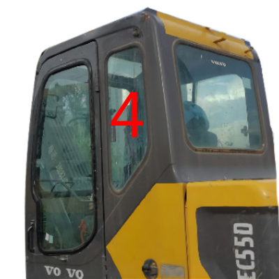 EW55C VOLVO شیشه جلو پنجره شیشه ای درب سمت چپ عقب موقعیت شماره 4