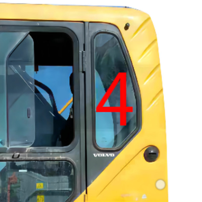 EC360B VOLVO Mini Digger Glass تعویض شیشه جلو سمت چپ سمت چپ موقعیت شماره 4