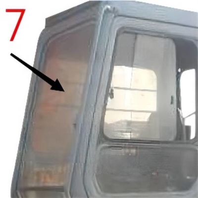 EX-1 EX120-1 EX200-1 شیشه بیل مکانیکی هیتاچی سمت راست موقعیت شماره 7 شیشه سکوریت شده