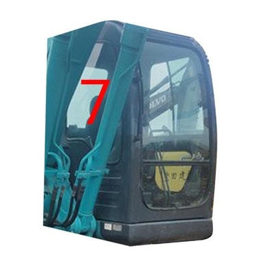 SK-6 SK-8 SK230-6 KOBELCO شیشه بیل مکانیکی سمت راست موقعیت NO.7 شیشه جلو پنجره