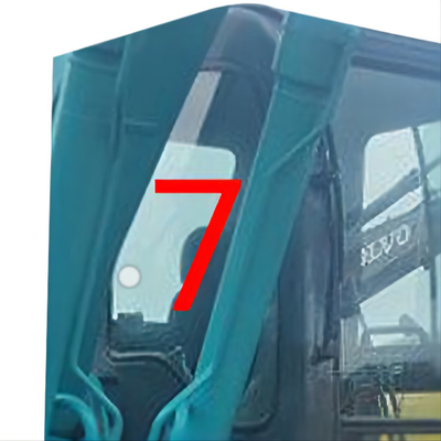 SK-6 SK-8 SK230-6 KOBELCO شیشه بیل مکانیکی سمت راست موقعیت NO.7 شیشه جلو پنجره