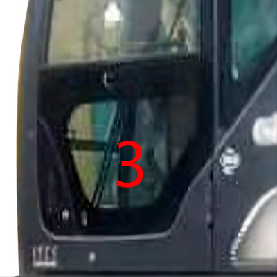 SK-6 SK-8 SK230-6 SK50 درب چپ شیشه ای بیل مکانیکی KOBELCO موقعیت پایین شماره 3 سبز
