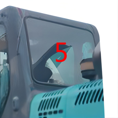 SK-6 SK-8 SK230-6 شیشه بیل مکانیکی KOBELCO درب سمت چپ سمت چپ موقعیت NO.5 شیشه جلو پنجره