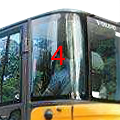 EC60C VOLVO سفید جلوپنجره شیشه ای درب چپ درب عقب موقعیت NO.4 شیشه جلو