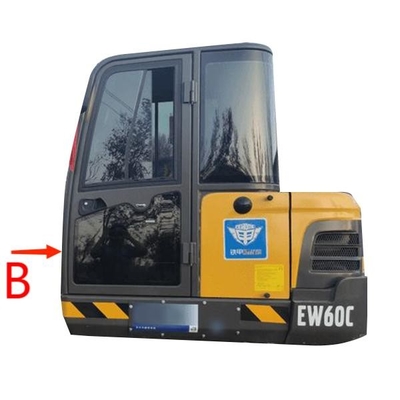 تعویض شیشه جلو بیل مکانیکی VOLVO شیشه ایزو ایزو پنجره جلو رو به پایین موقعیت B