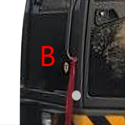 تعویض شیشه جلو بیل مکانیکی VOLVO شیشه ایزو ایزو پنجره جلو رو به پایین موقعیت B
