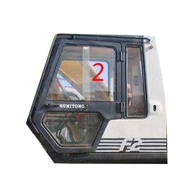 تعویض شیشه سکوریت شده درب سمت چپ SUMITOMO SH280 S280