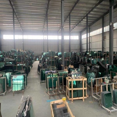 DOOSAN KOBELCO شیشه جلوی سفارشی OEM موقعیت سمت چپ شیبدار NO.1