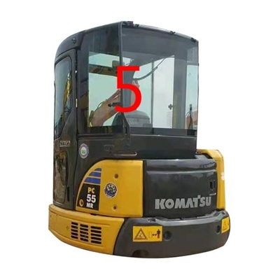 تعویض شیشه جلوپنجره PC55MR PC55 بیل مکانیکی KOMATSU با شماره پشتی RoHS NO.5
