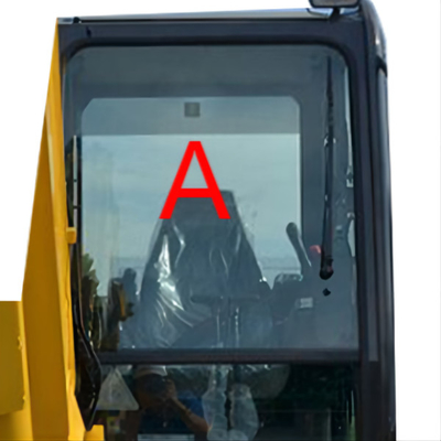 PC56-7 بیل مکانیکی KOMATSU شیشه جلویی شیشه جلویی کابین با ضخامت 5 میلی متر