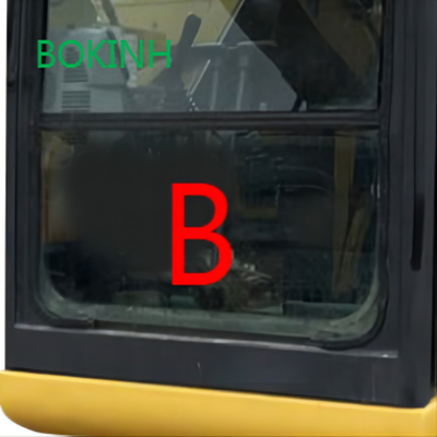 تعویض شیشه بیل مکانیکی PC70-8 جلو رو به پایین کوماتسو شیشه سکوریت شده B