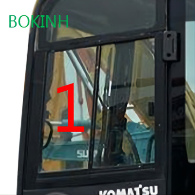PC60-8 PC70-8 KOMATSU شیشه کابین سمت چپ شیب شماره 1 به ضخامت 5 میلی متر