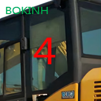 PC60-8 PC70-8 KOMATSU کابین شیشه ای عقب سمت چپ موقعیت NO.4 مقاوم در برابر دما