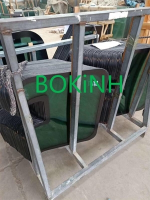 کابین شیشه ای بیل مکانیکی کاترپیلار 214-1235 سمت چپ موقعیت مستقیم NO.2 شیشه سکوریت
