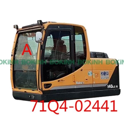 71Q4-02441 کابین بیل مکانیکی HYUNDAI شیشه جلو شیشه ای بالا موقعیت A شیشه جلو
