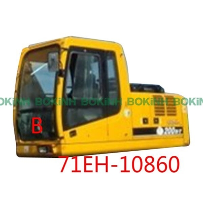 71EH-10860 HYUNDAI شیشه جلویی به سمت پایین موقعیت B پنجره کابین بیل مکانیکی دمیده شده