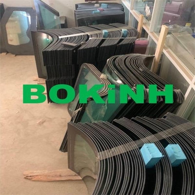 شیشه کابین کاترپیلار عریض 885 میلی‌متری 156-6471 درب سمت چپ موقعیت پایین شماره 3